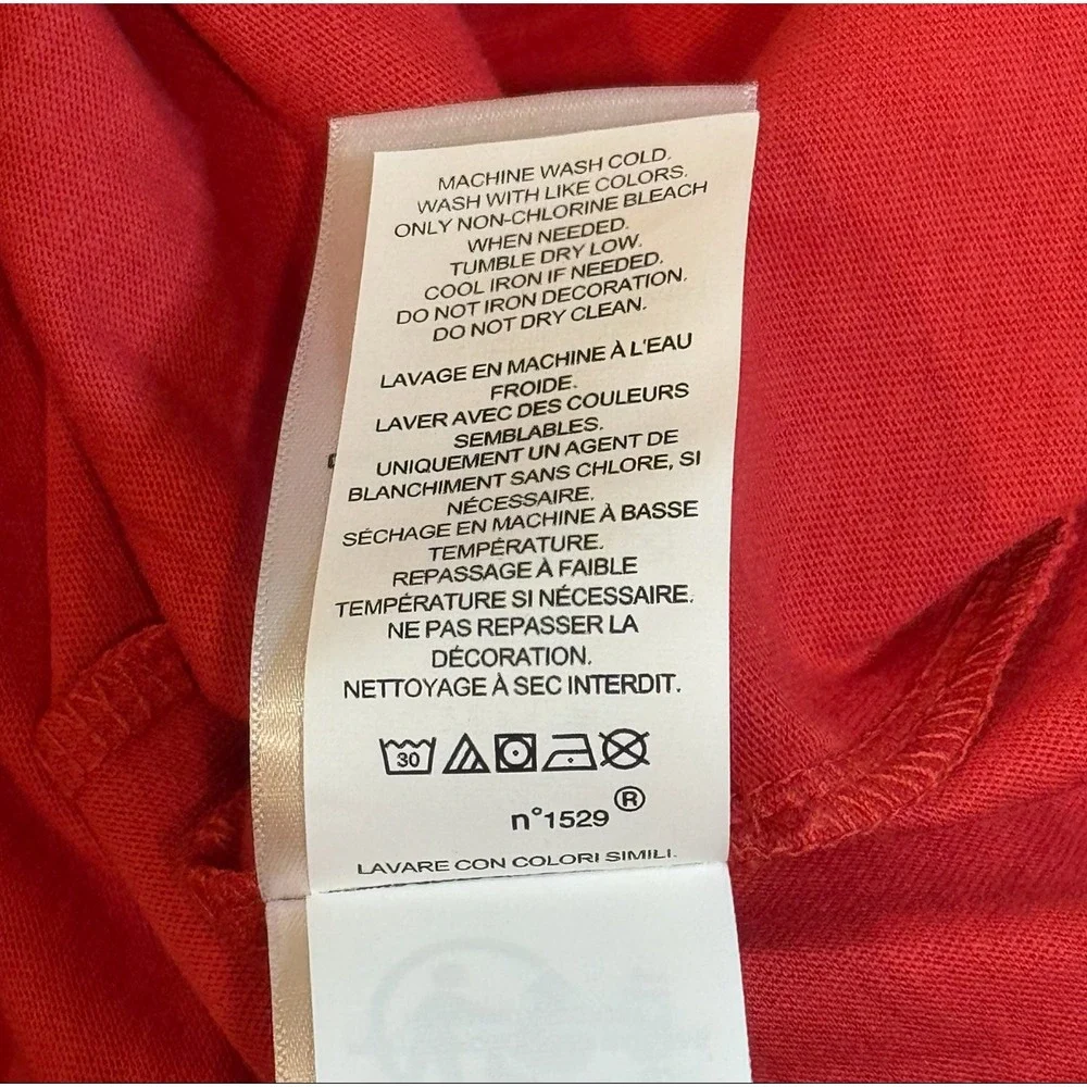 Polo Ralph Lauren Red Lightweight Pullover Hoodie Sweatshirt T Shirt Men's 2XL